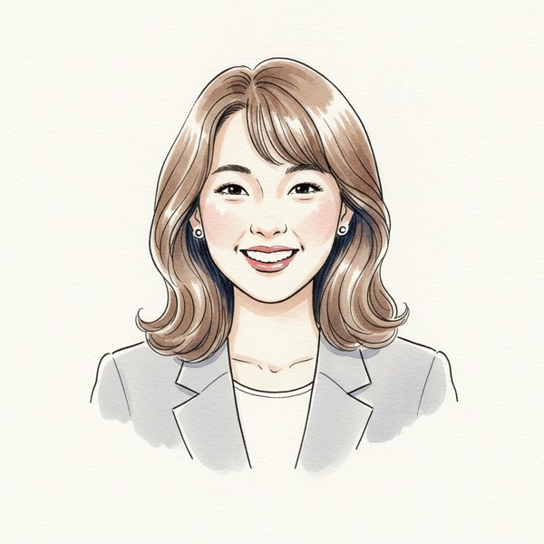 Illustrated portrait of Claire Choi